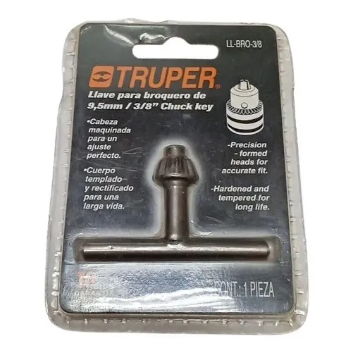 Llave Para Taladro 9,5mm (3/8puLG) Ll-bro-3/8 Truper
