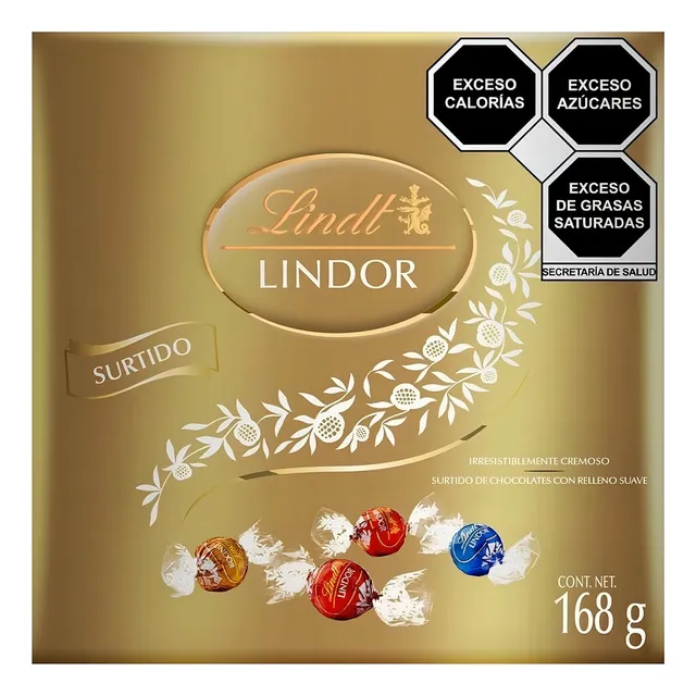 Chocolate Lindt Lindor Surtido Caja 168g