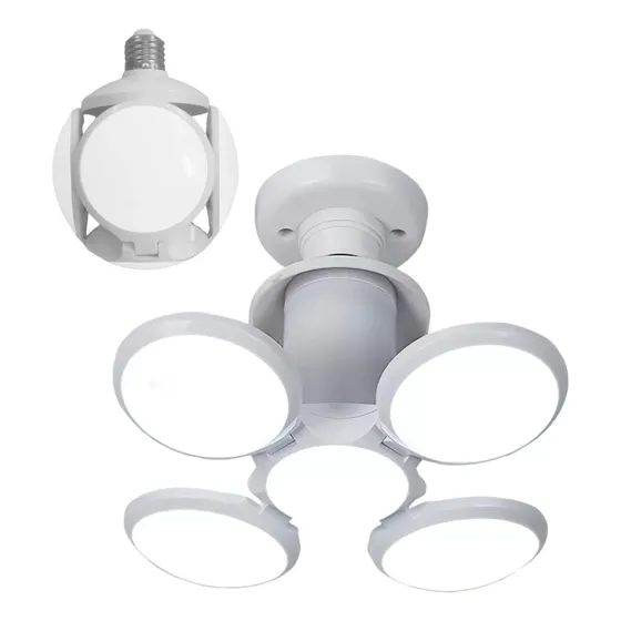 Lâmpada Led Pétala Dobrável Ajustável Super Potente Forte Escritório Salão Decoração Cozinha Bivolts Luz Branco Frio Espanta Mosquito Dengue Snel Home