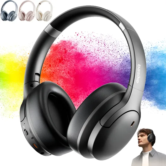 Basike Fone De Ouvido Bluetooth Anc Cancelamento Ruido