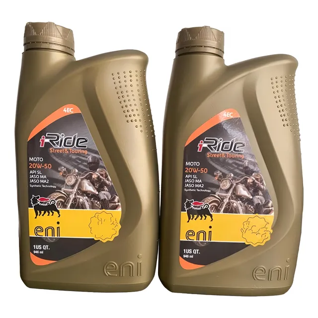 Eni I-ride Moto 20w50 (4 Tiempos) Pack (2 Unidades) Api Sl