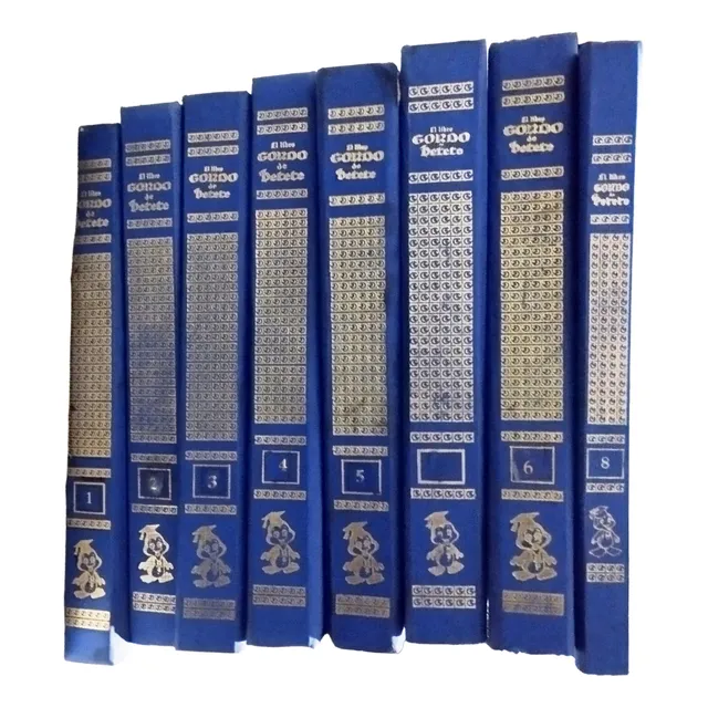 Colección Completa Del Libro Gordo De Petete.los 8 Tomos.