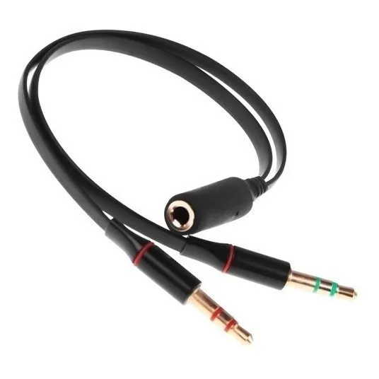 Cable Divisor De Audio Para Teléfonos 3.5 Mm Trrs A Plug Trs