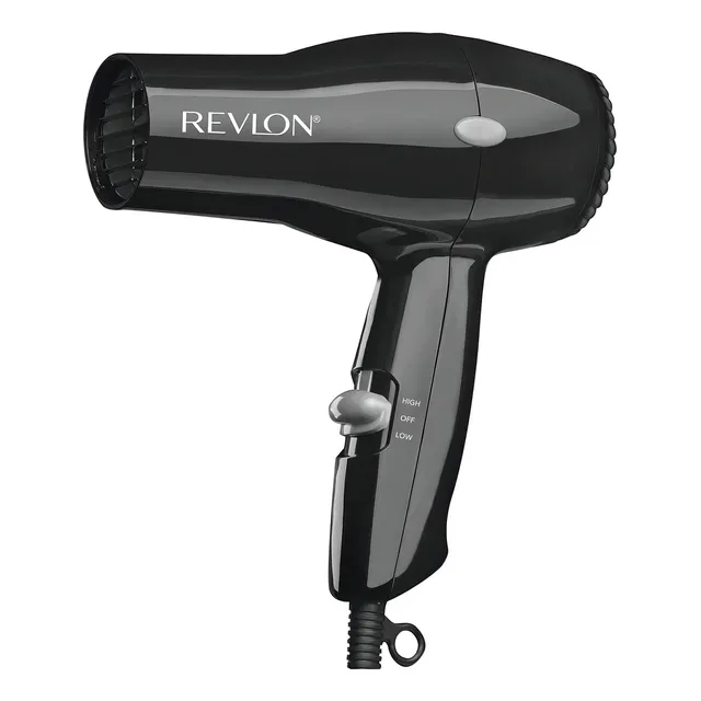 Secador De Cabello Profesional Revlon Viajero Portátil Liger Color Negro 120v