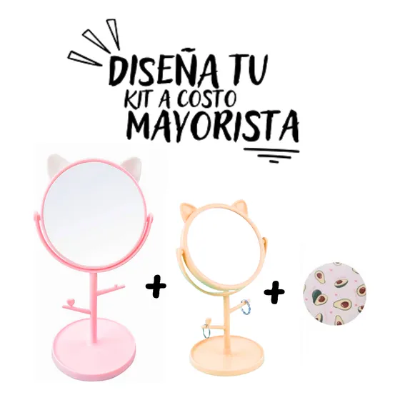 Espejo De Mesa Gatito Renito 
