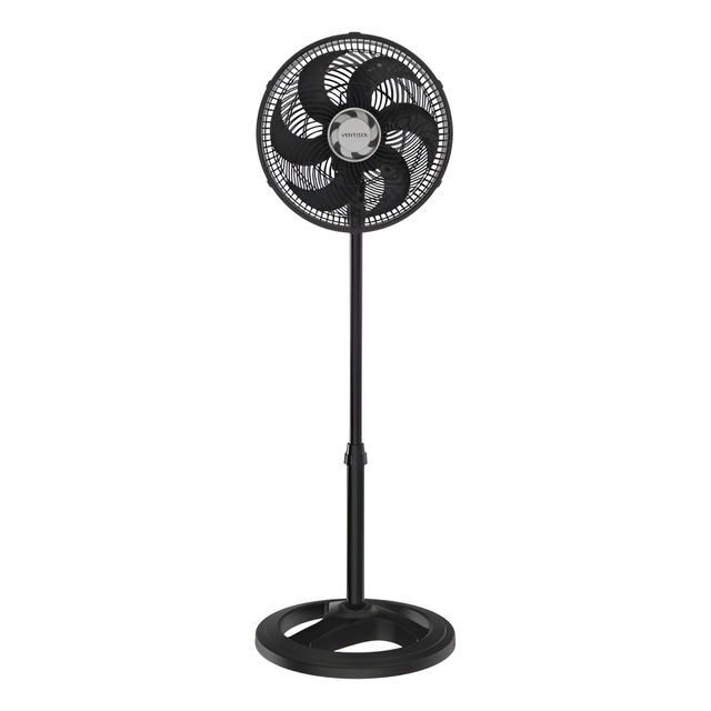 Ventilador Oscilante De Coluna Ventisol 30cm Turbo 6 Pás Preto