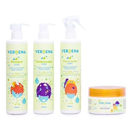 Kit Hidratação E Tratamento Verdena Baby