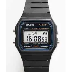 Casio F-91w Digital Alarma Cronómetro Illuminator Wr