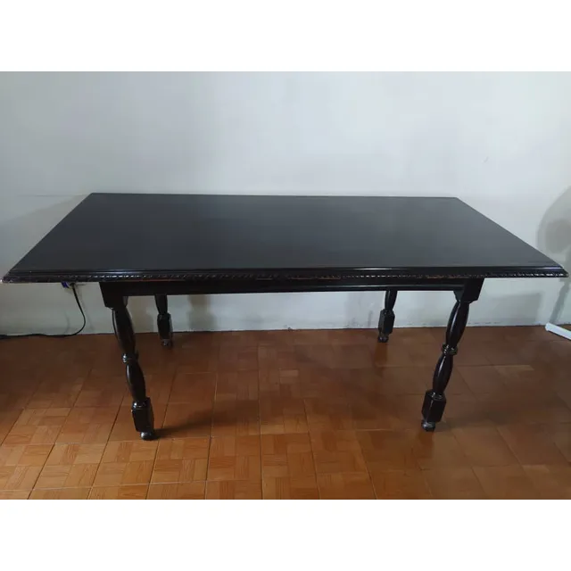 Mesa De Comedor Madera De Caoba Para 6 Sillas Seis Puestos