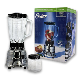 Licuadora Oster Cromada 1 Vel. Vaso Vidrio + Minivaso Regalo Licuadora Oster Cromada 1 Vel. Vaso Vidrio + Minivaso Regalo