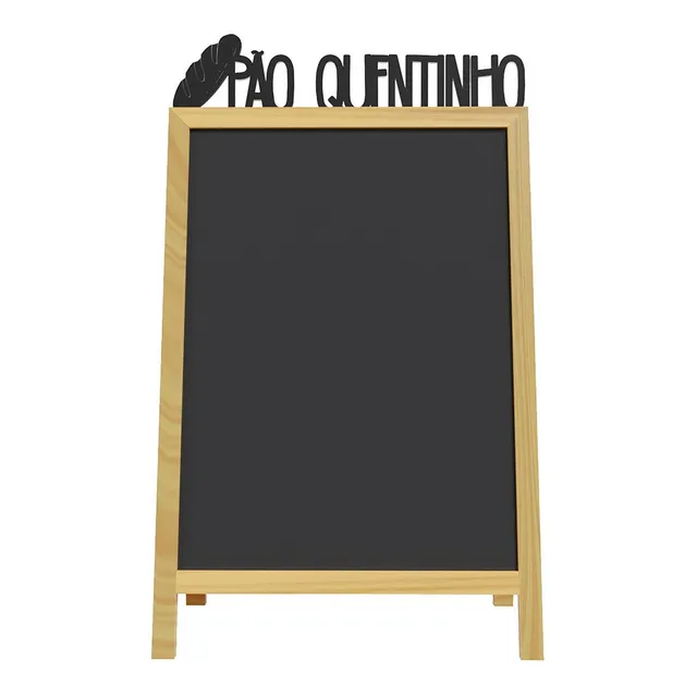 Placa De Rua Divulgue Pão Quentinho Confeitaria Padaria