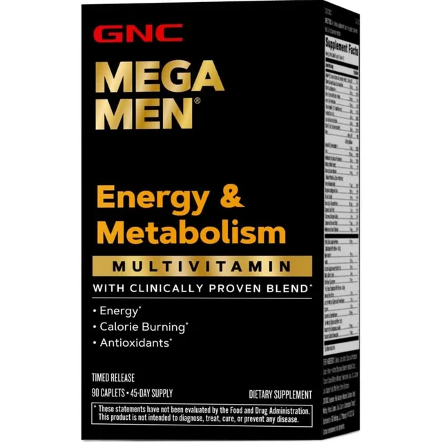Gnc Mega Men Energy & Metabolism 90 Comprimidos
