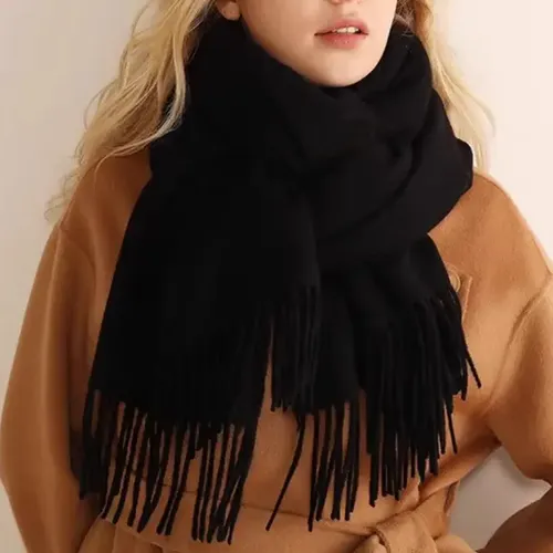 Cachecol Lenço Echarpe Gola Lã Pashmina Xale Moda Frio Top Cor
