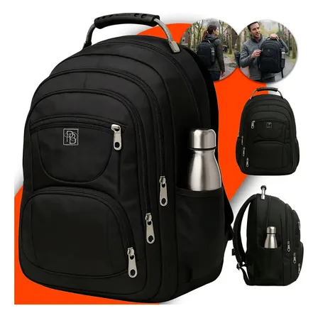 Mochila Urbana PINKBERRY para Notebook de 16” com 6 Bolsos e Cabo de Aço
