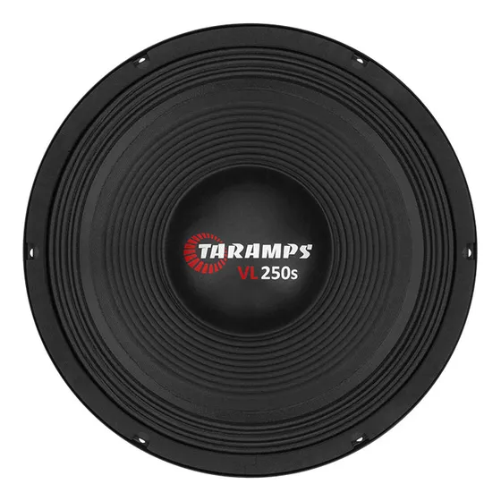 Alto Falante Taramps Vl 250s Woofer 10 Pol 125w Rms 8 Ohms Cor Preto