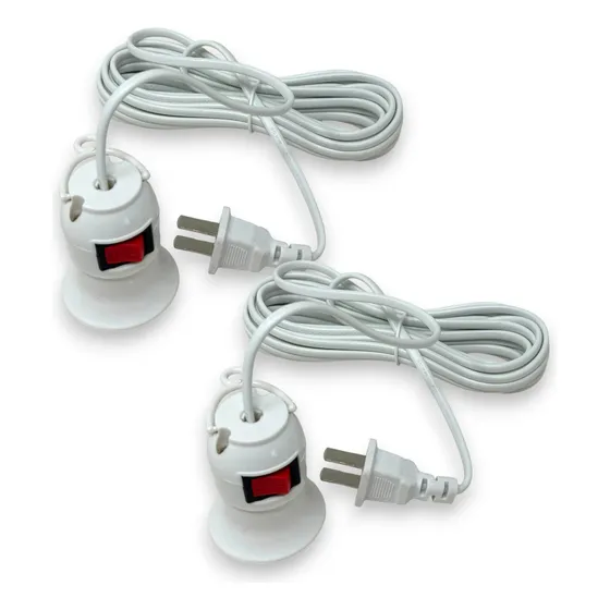 Extensión Con Socket Para Foco 4.8 Metros 2 Piezas