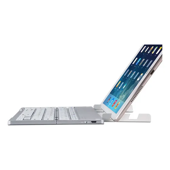 Cinza Prateado - Mini Teclado Bluetooth Dobrável Transfronte