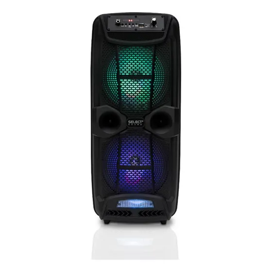 Bocina Bafle Bluetooth Select Sound Modelo Iron 2x8" Subwoofer Radio Fm Tws Recargable Usb 10w BT1708