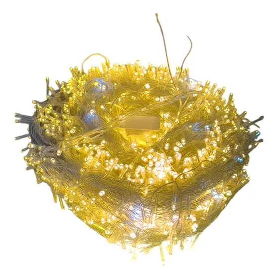 Serie Navideña 2,000 Leds 100 Mts Luzfija Calido C/destellos