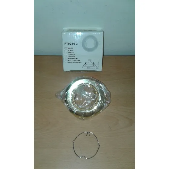 Lampara Ojo De Buey Redonda Dorado Brillate (bet036)