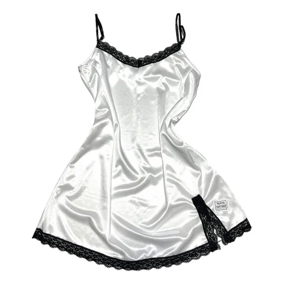 Camisolín Acetato Pijama Mujer Sexy Camisón