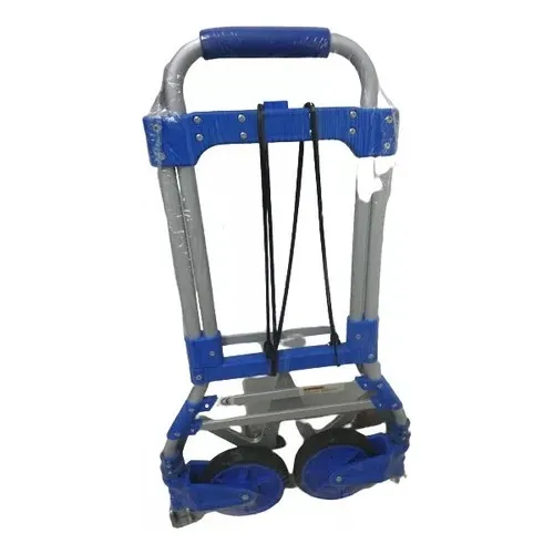 Carrucha Plegable Azul Saco Capacidad 130 Kg