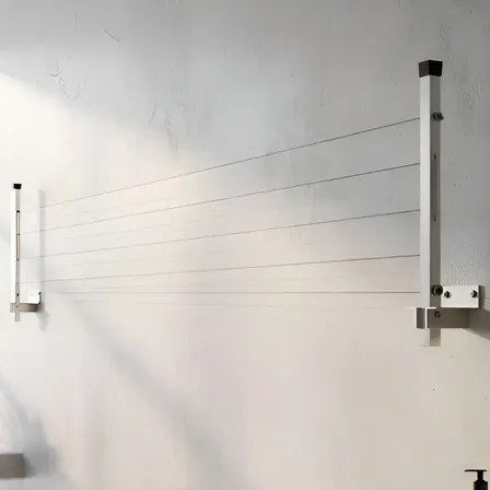 Varal Dobravel 2 Hastes Aluminio Premium Até 80kg