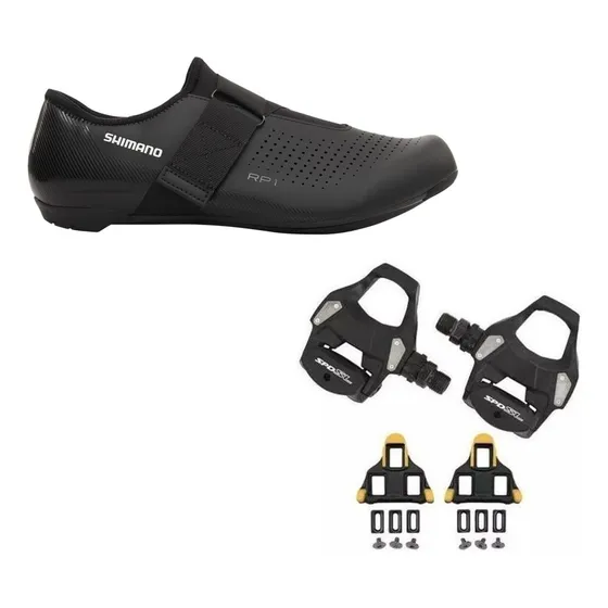 Sapatilha Shimano Rp1 Sh-rp101 + Pedal Rs500 + Tacos Speed
