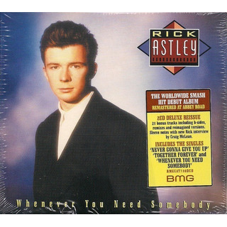 Rick Astley Whenever You Need Somebody Deluxe Cd Doble Impor Rick Astley Whenever You Need Somebody Deluxe Cd Doble Impor