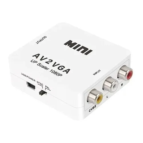 Conversor Adaptador Av Rca X Vga Plug And Play Ps2 Monitor