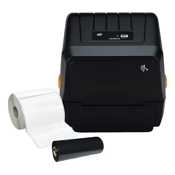 Kit Impressora Zebra Zd220 + Ribbon + Etiquetas (zbr01)