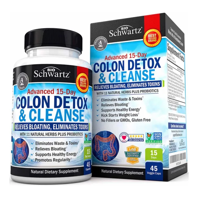 Colon Cleanse Detox Baje De Peso Made In Eeuu Original