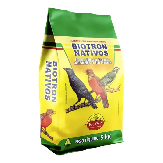 Biotron Nativos 5kg Ração Extrusada Aroma Sabor Banana