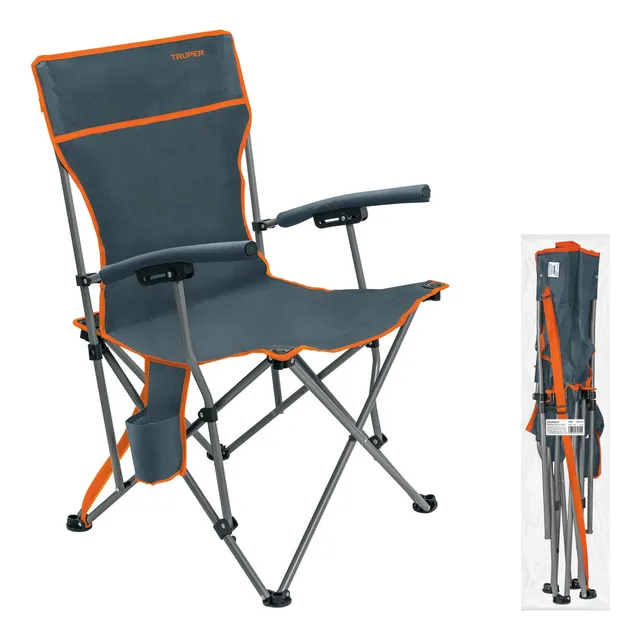 Silla De Playa Camping Portatil Plegable - Truper