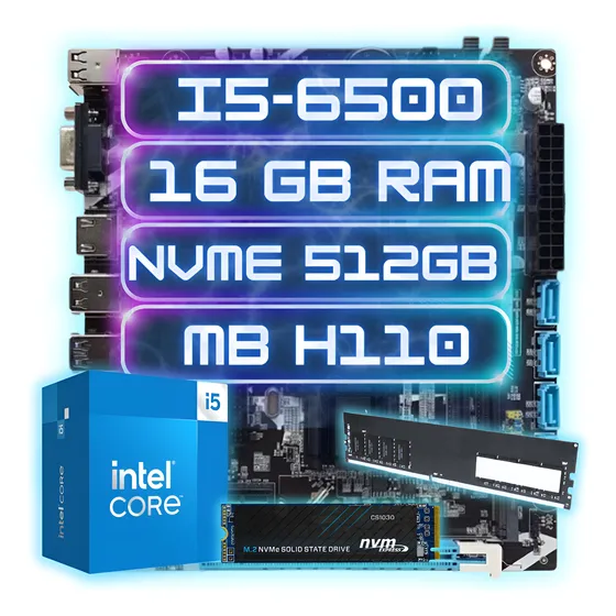 Kit Upgrade Pc Gamer Cpu Intel I5-6500 Ddr4 16gb, Nvme 512gb