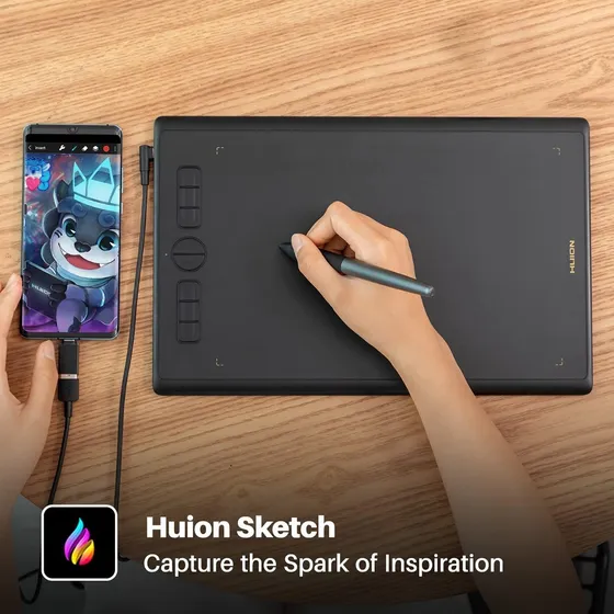 Tableta Grafica Huion Inspiroy H610x Win Mac Android Nueva