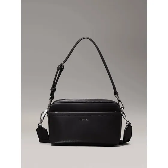 Bolsa Negro Calvin Klein Camera Logo De Mujer