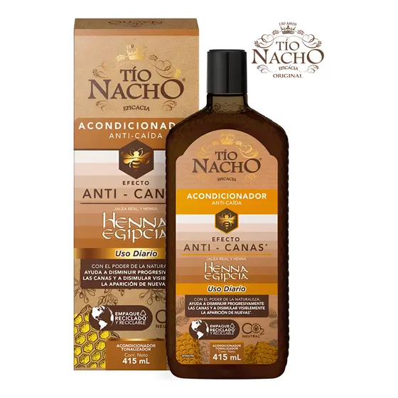 Acondicionador Tio Nacho Anti-canas Anticaida Henna 415ml