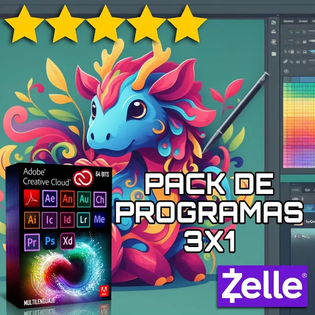 Programas De Diseño Y Edicion 2025 Adobe Ilustrator Pack 3x1