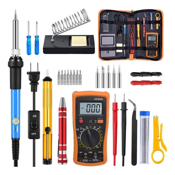 Kit De Soldador Eléctrico C/herramientas, Puntas, Multímetro