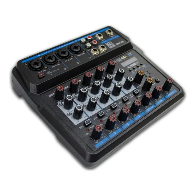 Consola 6 Canales Inteface/usb/bt/phantom/efectos