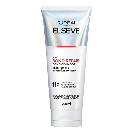 Condicionador Elseve Bond Repair para Cabelos Danificados com Ácido Cítrico 200 mL