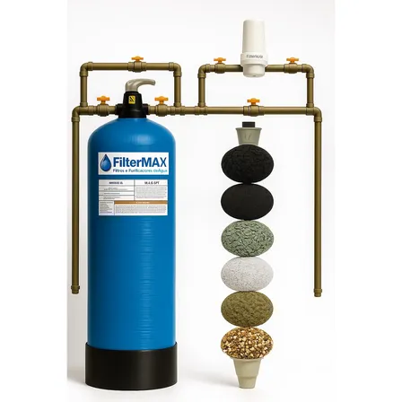 Filtro Central Removedor Ferro Manganês Coliformes Ftx2m3h Azul Não Se Aplica