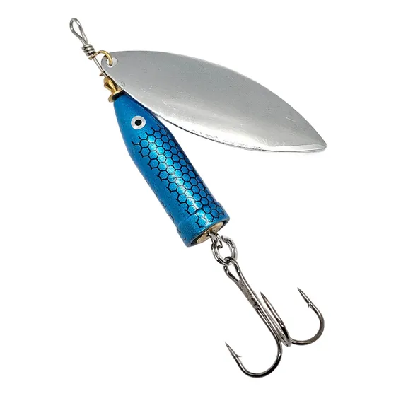 Señuelo Spinner Chinook Azul/plata  Suarez Lures 33grs