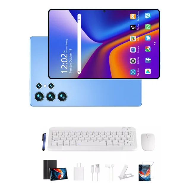 Tablet Deiaao S10--a 11.6 512gb Rom +12gb Ram Bluetooth 5.0 Color Blanco Wifi 5g Sim 5g 8800mah Android 13