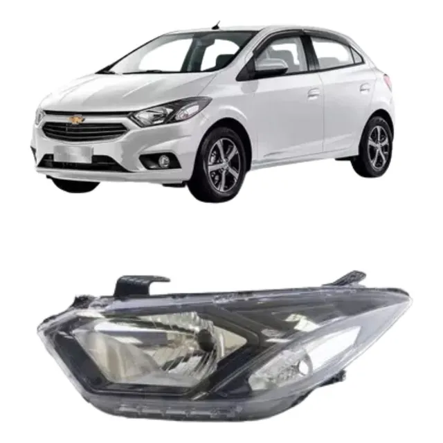 Farol Gm Onix 2017 A 2019 Preto Led Esquerdo