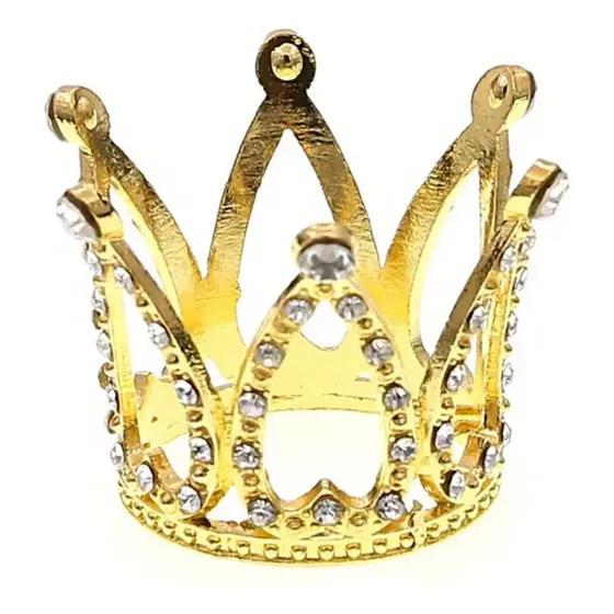 Dada® Corona Metalicas Diamante Redondo Mini 4,5cm X 1un 