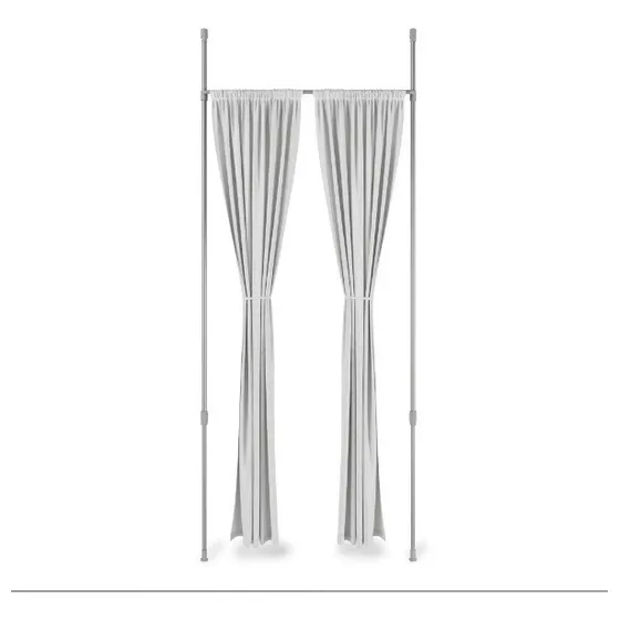 Varilla De Tension Barra De Cortina Anywhere Umbra Color Gris