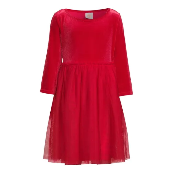 Vestido De Niña Rojo Importado