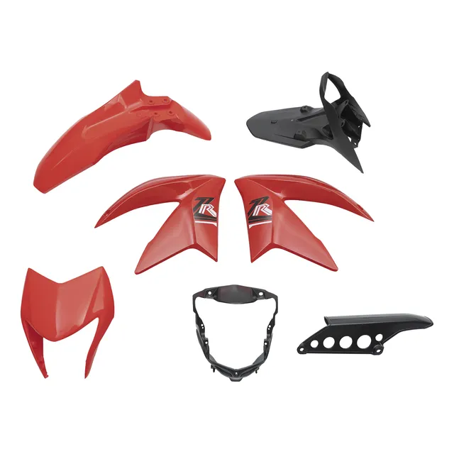 Kit De Plasticos Completo Zanella Zr150/200 Rojo Mtc